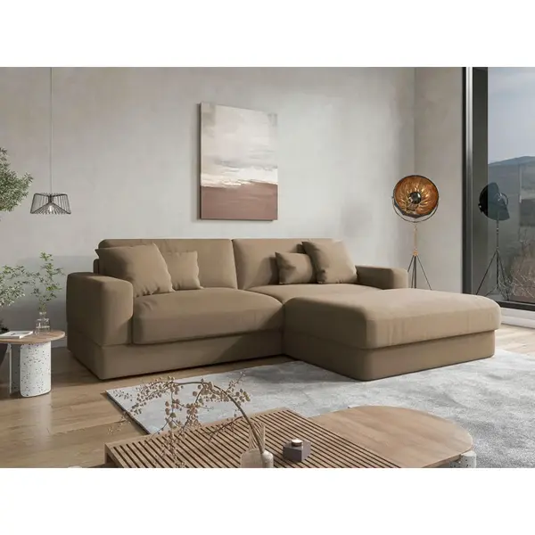 Sit & More ROHOVÁ SEDAČKA, textil, hnědá