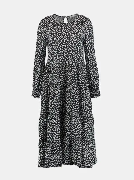 Haily´s Černé vzorované midišaty Hailys - Dámské