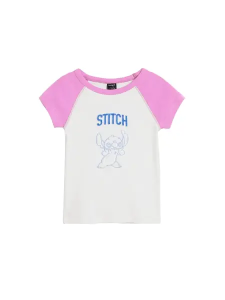 Desigual Tričko 'Stich™'  modrá / ružová / biela