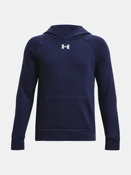 Under Armour Mikina UA Rival Fleece Hoodie-BLU - Kluci