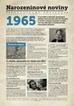 Narozeninové noviny 1965 s vlastním textem a fotografií, S textem