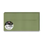 Barevná obálka Clairefontaine, DL, samolepicí, 20 ks - tm. zelená