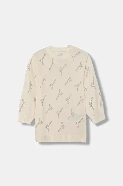 Dětské šaty s příměsí vlny Guess