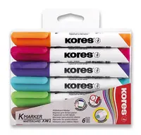 Popisovač Kores K-Marker Whiteboard - sada 6 barev
