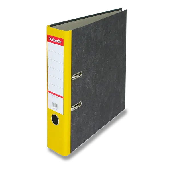 Pákový pořadač Esselte Mramor, A4, 75 mm - žlutý