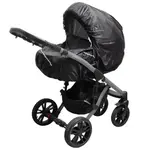 Pláštěnka na kočárek s reflexním prvkem New Baby Basic černá