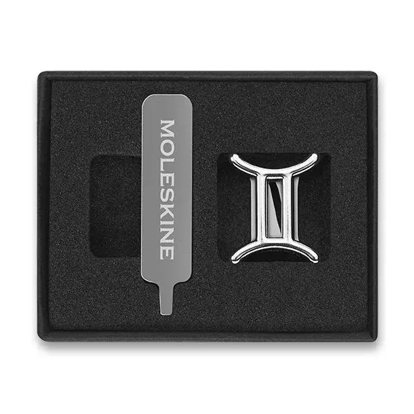 Ozdoba na zápisník Moleskine, symboly zvěrokruhu - Blíženci (22. 5. - 21. 6. )