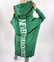 Pri Long cardigan sweater with wool NEVER LOOK BACK