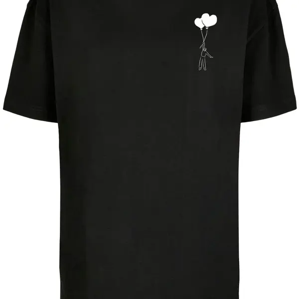 Women's T-shirt Love In The Air Oversized black