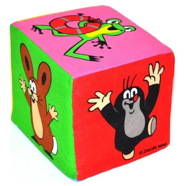 Textilní kostka Krtek