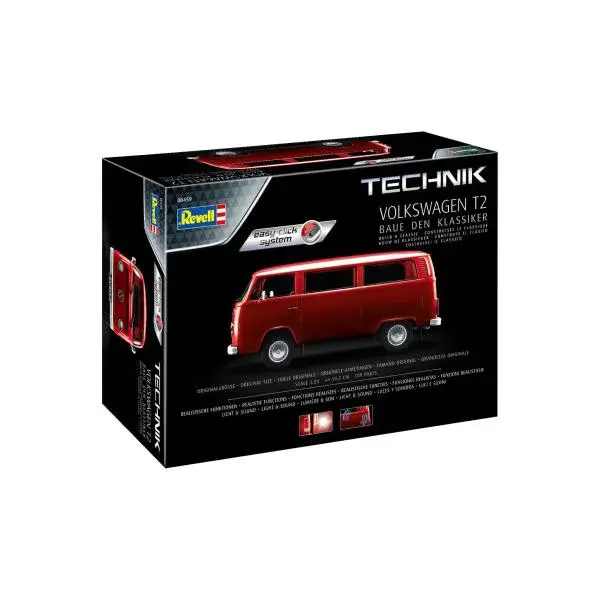 Plastic ModelKit TECHNIK auto 00459 - Volkswagen T2 (Easy-Click System) (1:24)
