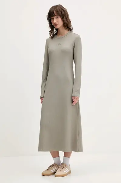 Šaty adidas All Szn Winterized midi, přiléhavé, JW7431