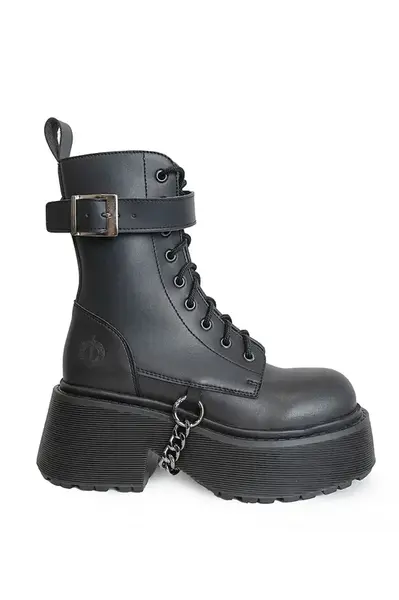 Farmářky Altercore Kezar černá barva, na platformě, Kezar Vegan