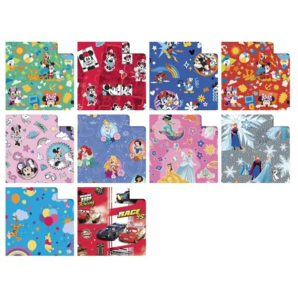 Dárkový balicí papír Walt Disney - 2 x 0,7 m, mix motivů