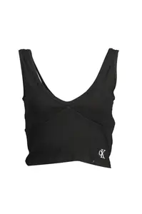 Černý crop top Calvin Klein
