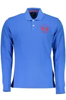 Pánské modré polokošile s dlouhým rukávem