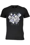 Černé triko Cavalli Class s krátkým rukávem
