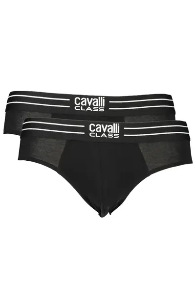 CAVALLI CLASS pánské slipy černé