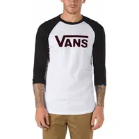 Vans CLASSIC RAGLAN Pánske tričko, biela, veľkosť XXL