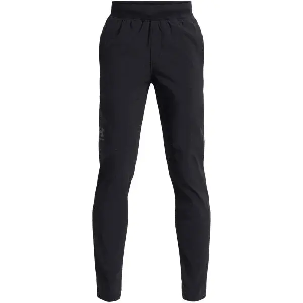 Under Armour UNSTOPPABLE TAPERED PANT Chlapčenské nohavice, čierna, veľkosť M