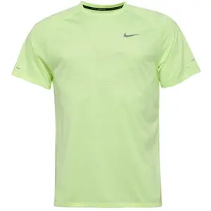 Nike STRIDE Pánske bežecké tričko, reflexný neón, veľkosť XXL