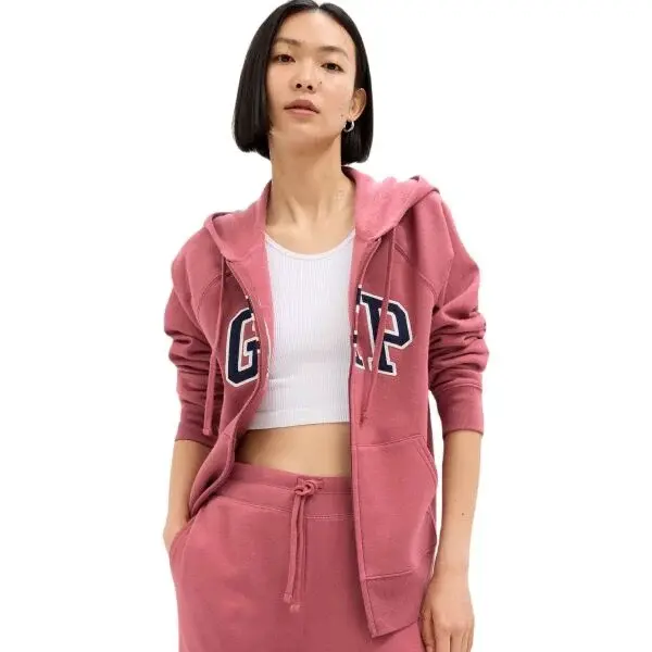GAP HERITAGE Dámska mikina, ružová, veľkosť