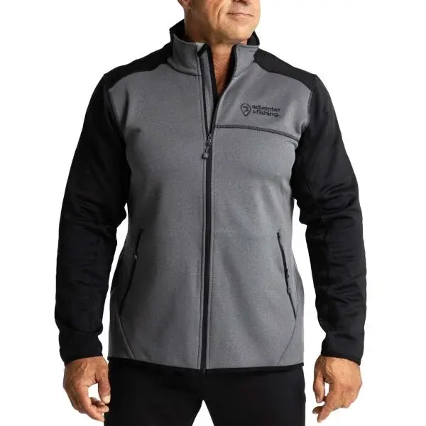 ADVENTER & FISHING THERMO SHIRT Pánska hrejivá mikina Prostrech, sivá, veľkosť