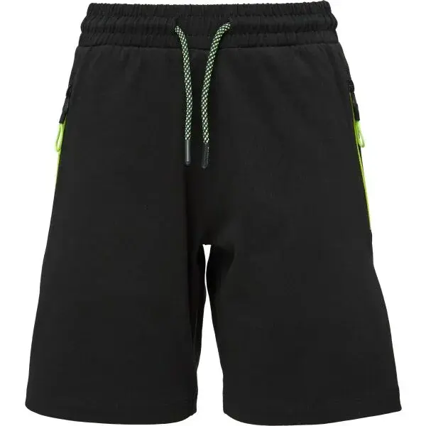 Lotto VENOT Chlapčenské úpletové šortky, čierna, veľkosť 164-170