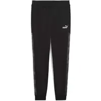 Puma ESSENTIALS CAMO SWEAT PANTS FL Pánske tepláky, čierna, veľkosť