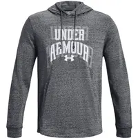 Under Armour RIVAL TERRY GRAPHIC Pánska mikina, tmavo sivá, veľkosť S