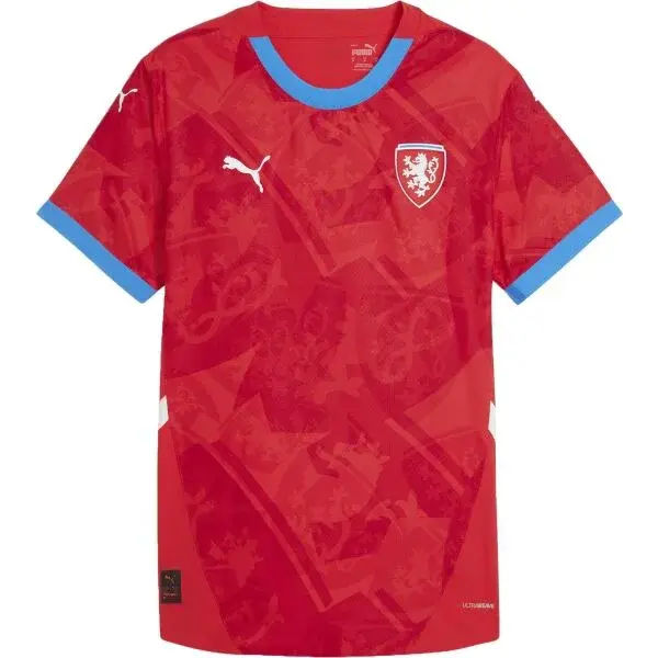 Puma FACR HOME JERSEY REPLICA JR Detská replika futbalového dresu, červená, veľkosť
