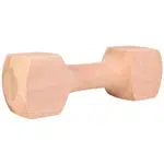 TRIXIE WOODEN DUMBBELL 650G Aportovacia drevená činka, hnedá, veľkosť