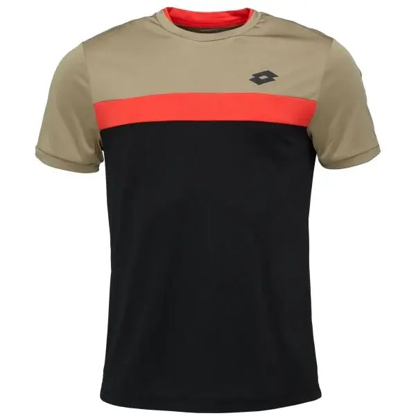 Lotto SUPERRAPIDA VI TEE 2 Pánske tenisové tričko, čierna, veľkosť