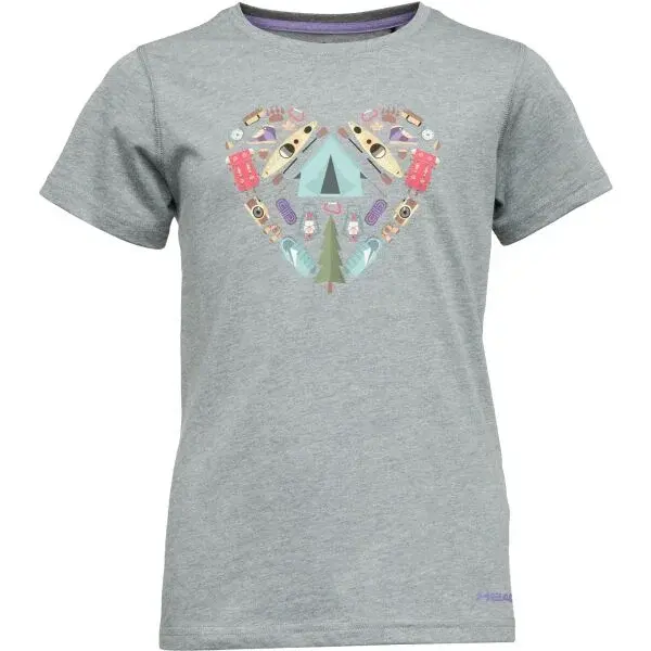 Head HARDY Dievčenské tričko, sivá, veľkosť 152-158