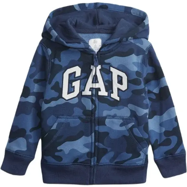 GAP V-PRINT Detská mikina, modrá, veľkosť 4Y