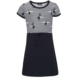 Lewro ALAMEDA Dievčenské šaty s krátkym rukávom, tmavo modrá, veľkosť 140-146