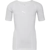 Puma LIGA BASELAYER TEE SS JR Chlapčenské funkčné tričko, biela, veľkosť