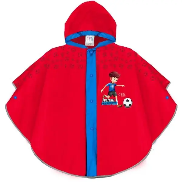 PERLETTI RAINCOAT Detský pršiplášť, červená, veľkosť