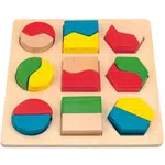 WOODY PLATE WITH GEOMETRIC SHAPES Kreatívny set, mix, veľkosť