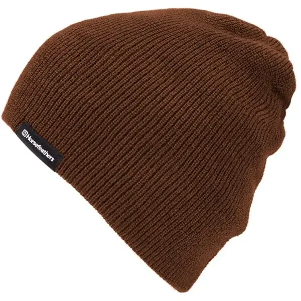 Horsefeathers YARD BEANIE Pánska zimná čiapka, hnedá, veľkosť UNI