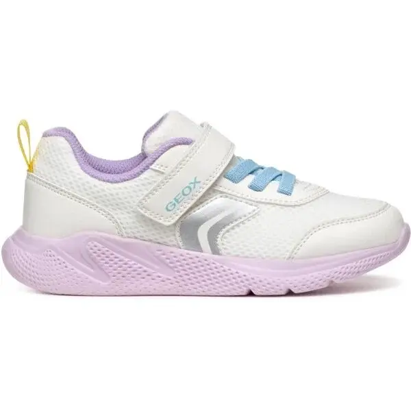 Geox J SPRINTYE G. B Dievčenská vychádzková obuv, biela, veľkosť