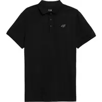 4F POLO SHIRT Pánske polo tričko, čierna, veľkosť