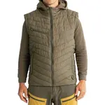 ADVENTER & FISHING OLIVINE Pánska zateplená vesta, khaki, veľkosť