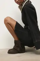 Semišové boty Answear.LAB hnědá barva, na podpatku