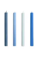 Sada svíček HAY Hexagon Candle 2,2 x 24 cm 4-pack modrá barva