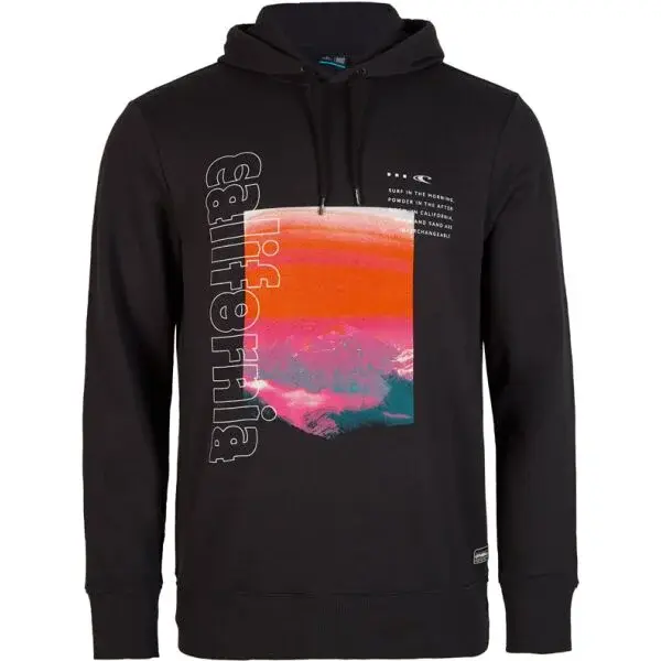O'Neill CALI MOUNTAINS HOODIE Pánska mikina, čierna, veľkosť