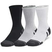 Under Armour PERF TECH 6PK CREW Unisex ponožky, sivá, veľkosť L