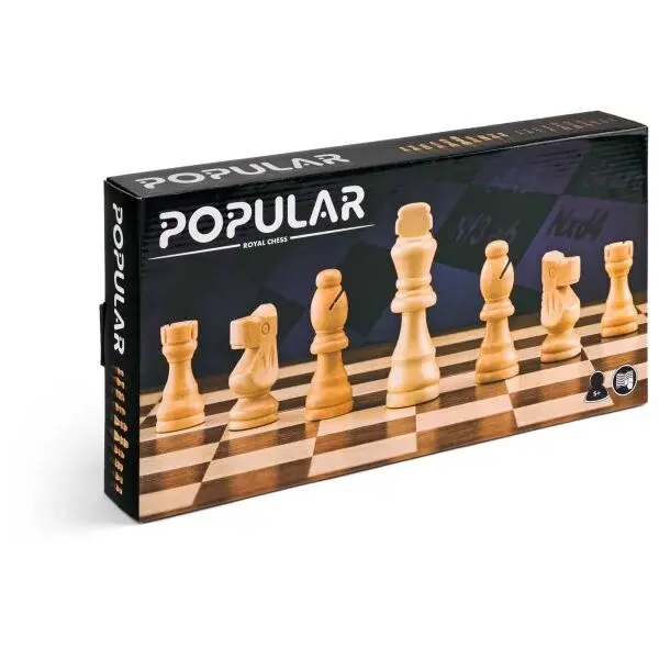 POPULAR KING'S CHESS Šach, mix, veľkosť