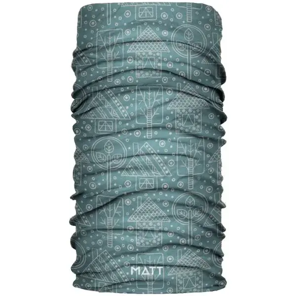 Matt COOLMAX ECO Detský nákrčník, tmavo zelená, veľkosť