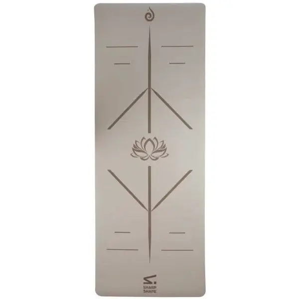 SHARP SHAPE PU YOGA MAT Joga podložka, sivá, veľkosť